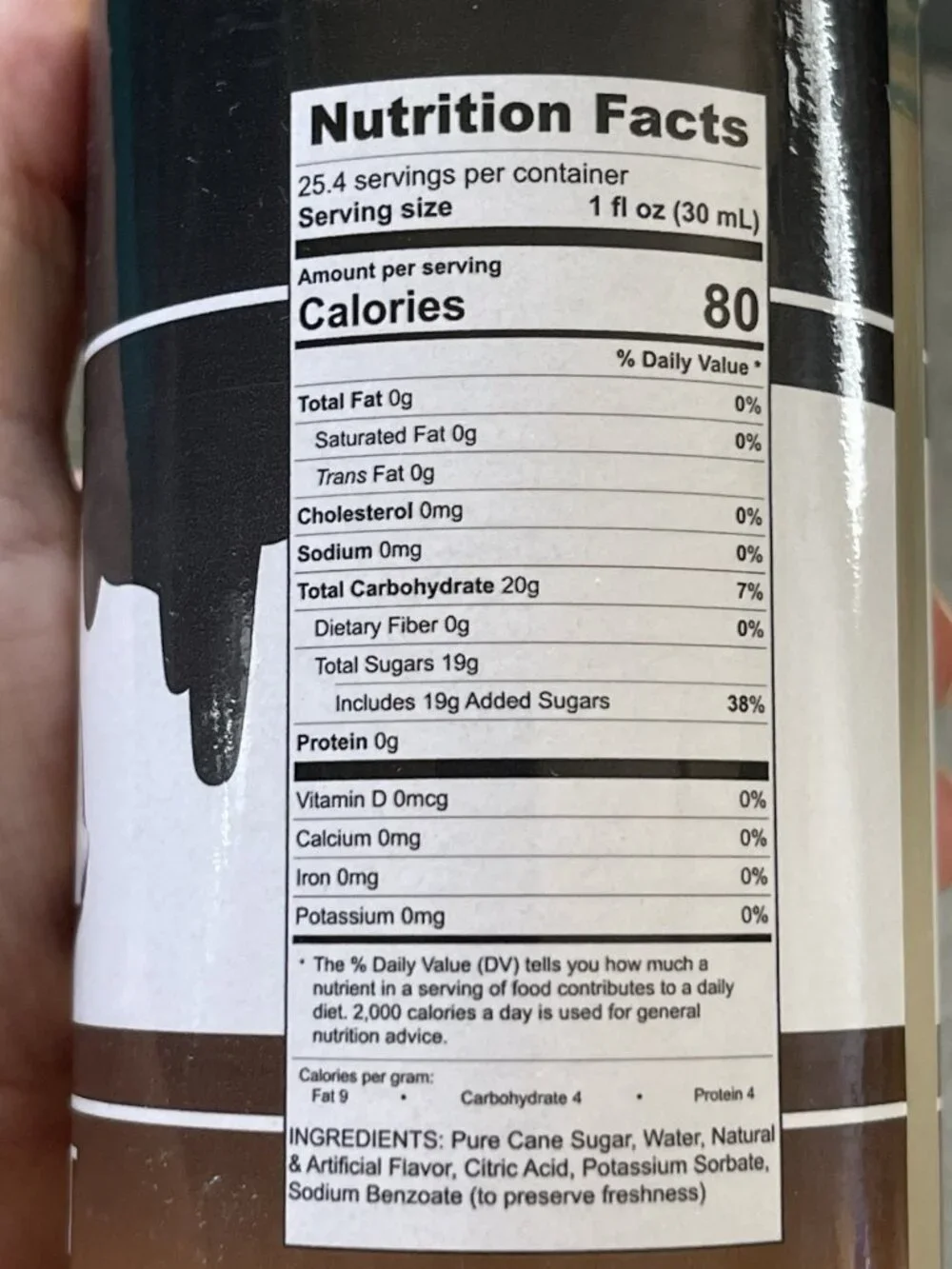 Syruvia Coconut Pure Cane Sugar , Coffee Syrup – 750ml~25.4 fl oz  Exp 8/2027